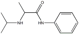 N-phenyl-2-(propan-2-ylamino)propanamide Struktur