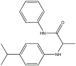 N-phenyl-2-{[4-(propan-2-yl)phenyl]amino}propanamide Struktur