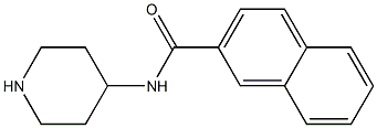 N-piperidin-4-yl-2-naphthamide Struktur