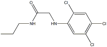 N-propyl-2-[(2,4,5-trichlorophenyl)amino]acetamide Struktur