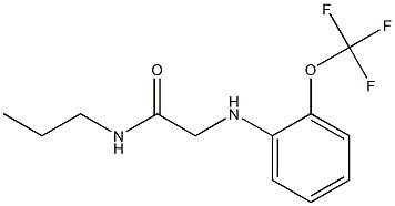 N-propyl-2-{[2-(trifluoromethoxy)phenyl]amino}acetamide Struktur