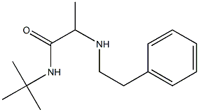 N-tert-butyl-2-[(2-phenylethyl)amino]propanamide Struktur