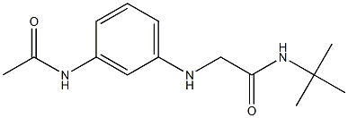 N-tert-butyl-2-[(3-acetamidophenyl)amino]acetamide Struktur