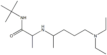 N-tert-butyl-2-{[5-(diethylamino)pentan-2-yl]amino}propanamide Struktur