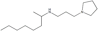 octan-2-yl[3-(pyrrolidin-1-yl)propyl]amine Struktur