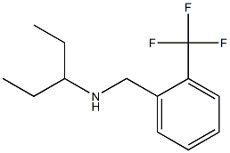 pentan-3-yl({[2-(trifluoromethyl)phenyl]methyl})amine Struktur