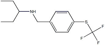 pentan-3-yl({4-[(trifluoromethyl)sulfanyl]phenyl}methyl)amine Struktur