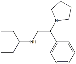 pentan-3-yl[2-phenyl-2-(pyrrolidin-1-yl)ethyl]amine Struktur