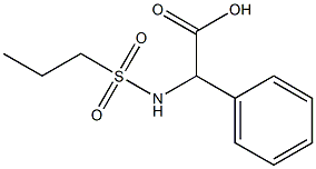 phenyl[(propylsulfonyl)amino]acetic acid Struktur