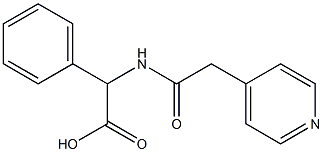 phenyl[(pyridin-4-ylacetyl)amino]acetic acid Struktur