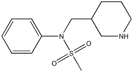 phenyl-N-(piperidin-3-ylmethyl)methanesulfonamide Struktur