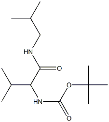 tert-butyl 1-[(isobutylamino)carbonyl]-2-methylpropylcarbamate Struktur