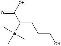 Pentanoic  acid,  5-hydroxy-2-(trimethylsilyl)- Struktur