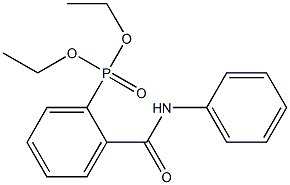 DIETHYL 2-(PHENYLCARBAMOYL)PHENYLPHOSPHONATE Struktur