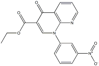 ETHYL 1-(3-NITROPHENYL)-4-OXO-1,4-DIHYDRO-1,8-NAPHTHYRIDINE-3-CARBOXYLATE Struktur