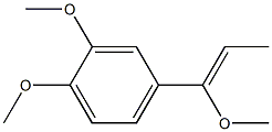 1,2-dimethoxy-4-[(Z)-1-methoxyprop-1-enyl]benzene Struktur