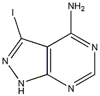 3-iodo-1H-pyrazolo[3,4-d]pyrimidin-4-amine Struktur