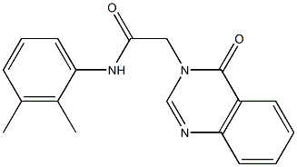 N-(2,3-dimethylphenyl)-2-(4-oxo-3(4H)-quinazolinyl)acetamide Struktur