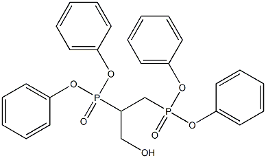 2,3-bis(diphenylphosphoryl)-1-propanol Struktur