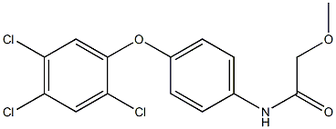 2-methoxy-N-[4-(2,4,5-trichlorophenoxy)phenyl]acetamide Struktur