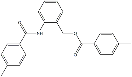 2-[(4-methylbenzoyl)amino]benzyl 4-methylbenzoate Struktur