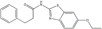 N-(6-ethoxy-1,3-benzothiazol-2-yl)-3-phenylpropanamide Struktur