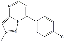 7-(4-chlorophenyl)-2-methylpyrazolo[1,5-a]pyrimidine Struktur