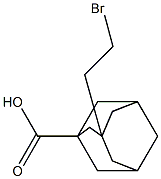 3-(2-bromoethyl)adamantane-1-carboxylic acid Struktur