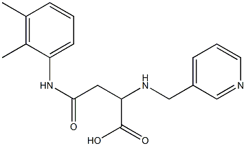 4-(2,3-dimethylanilino)-4-oxo-2-[(pyridin-3-ylmethyl)amino]butanoic acid Struktur