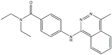 N,N-diethyl-4-[(4-methyl-1-phthalazinyl)amino]benzamide Struktur