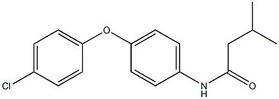 N-[4-(4-chlorophenoxy)phenyl]-3-methylbutanamide Struktur