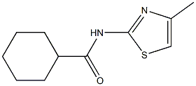 N-(4-methyl-1,3-thiazol-2-yl)cyclohexanecarboxamide Struktur