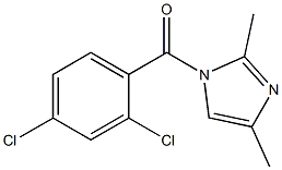 1-(2,4-dichlorobenzoyl)-2,4-dimethyl-1H-imidazole Struktur