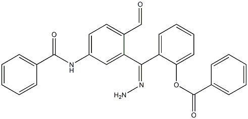 2-{2-[4-(benzoylamino)benzoyl]carbohydrazonoyl}phenyl benzoate Struktur