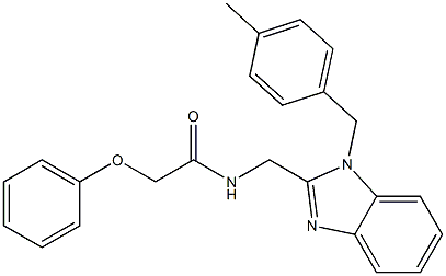 N-{[1-(4-methylbenzyl)-1H-benzimidazol-2-yl]methyl}-2-phenoxyacetamide Struktur