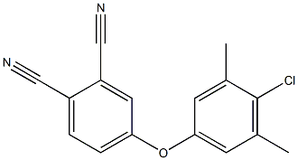 4-(4-chloro-3,5-dimethylphenoxy)phthalonitrile Struktur