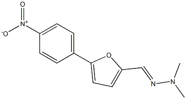 5-{4-nitrophenyl}-2-furaldehyde dimethylhydrazone Struktur