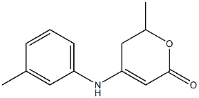 6-methyl-4-(3-toluidino)-5,6-dihydro-2H-pyran-2-one Struktur