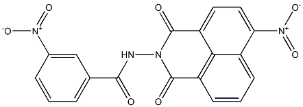 3-nitro-N-(6-nitro-1,3-dioxo-1H-benzo[de]isoquinolin-2(3H)-yl)benzamide Struktur