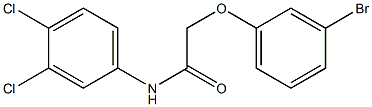 2-(3-bromophenoxy)-N-(3,4-dichlorophenyl)acetamide Struktur