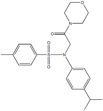 N-(4-isopropylphenyl)-4-methyl-N-[2-(4-morpholinyl)-2-oxoethyl]benzenesulfonamide Struktur