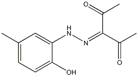 pentane-2,3,4-trione 3-[(2-hydroxy-5-methylphenyl)hydrazone] Struktur