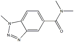 N,N,1-trimethyl-1H-1,2,3-benzotriazole-5-carboxamide Struktur