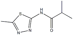 2-methyl-N-(5-methyl-1,3,4-thiadiazol-2-yl)propanamide Struktur