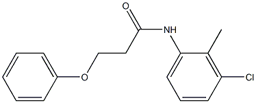 N-(3-chloro-2-methylphenyl)-3-(phenyloxy)propanamide Struktur