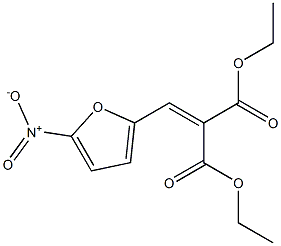 diethyl 2-({5-nitro-2-furyl}methylene)malonate Struktur