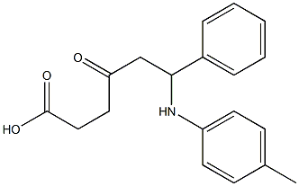 4-oxo-6-phenyl-6-(4-toluidino)hexanoic acid Struktur