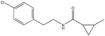 N-[2-(4-chlorophenyl)ethyl]-2-methylcyclopropanecarboxamide Struktur