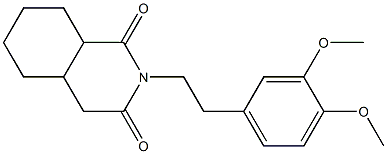 2-[2-(3,4-dimethoxyphenyl)ethyl]hexahydro-1,3(2H,4H)-isoquinolinedione Struktur