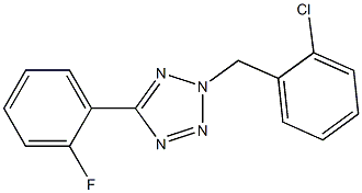 2-(2-chlorobenzyl)-5-(2-fluorophenyl)-2H-tetraazole Struktur